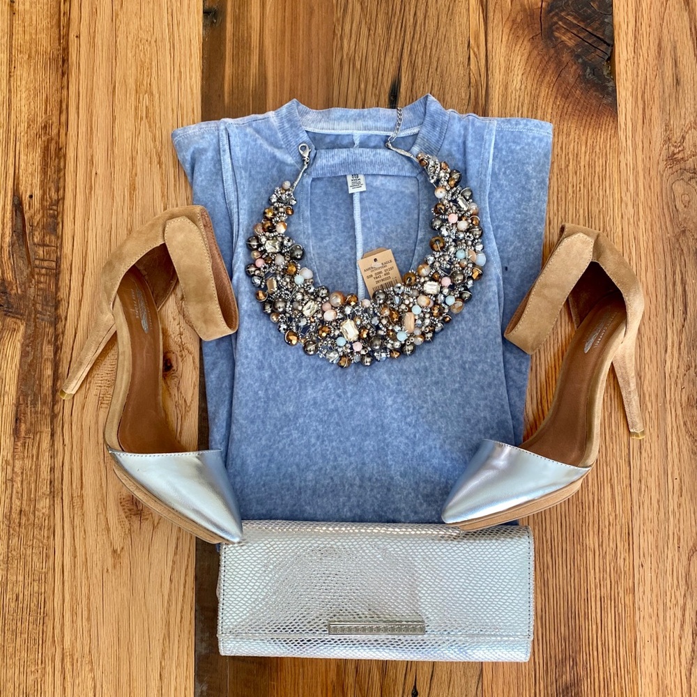 Super Soft Denim Blue Sleevelss Dress